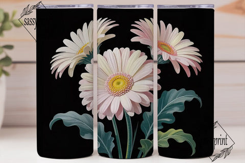 Gerbera Daisies 20oz Tumbler Wrap Sublimation sassyprint 