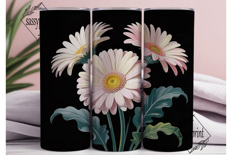 Gerbera Daisies 20oz Tumbler Wrap Sublimation sassyprint 