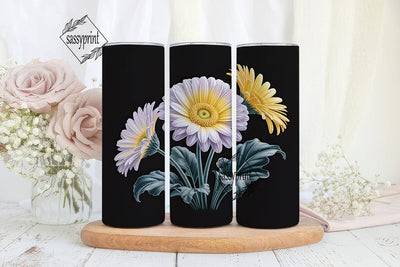 Gerbera Daisies 20oz Tumbler Wrap Sublimation sassyprint 
