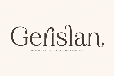 Gerislan - Modern Font Serif Font Storytype Studio 