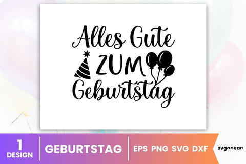 German Birthday Quotes SVG Bundle SVG SvgOcean 