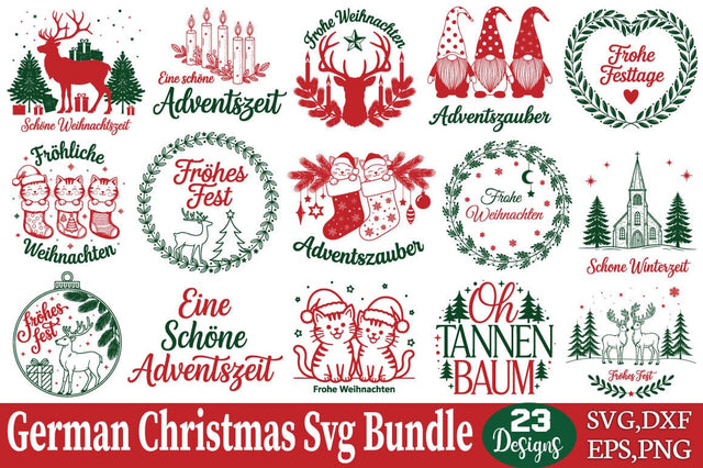 German Christmas Svg Bundle SVG Angelina750 