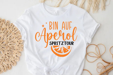 German Quote Plotter File Aperol SVG PNG, Bin auf Aperol spritztour SVG FiveStarCrafting 
