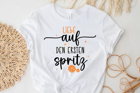 German Quote Plotter File Aperol SVG PNG, Liebe auf den ersten spritz SVG FiveStarCrafting 