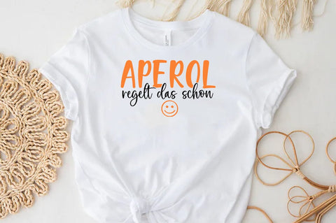 German Quote Plotter File Aperol SVG PNG T-shirt Design, Aperol regelt das schon SVG FiveStarCrafting 