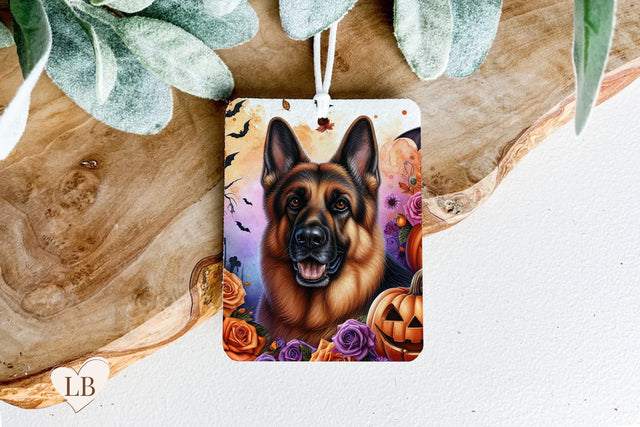 German Shepherd Air Freshener - Dog Car Freshie Sublimation Sublimation BijouBay 