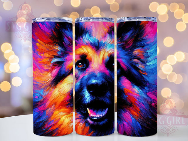 German Shepherd Dog Lover 20oz Tumbler, German Shepherd Tumbler, Dog Lover Gifts, Sublimation Design, 20oz Tumbler, Pet Owner Decor, Canine Gifts, Dog Breed Accessories Sublimation SvggirlplusArt 