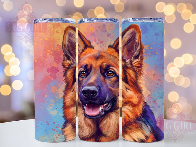 German Shepherd Dog Lover 20oz Tumbler, German Shepherd Tumbler, Dog Lover Gifts, Sublimation Design, 20oz Tumbler, Pet Owner Decor, Canine Gifts, Dog Breed Accessories Sublimation SvggirlplusArt 