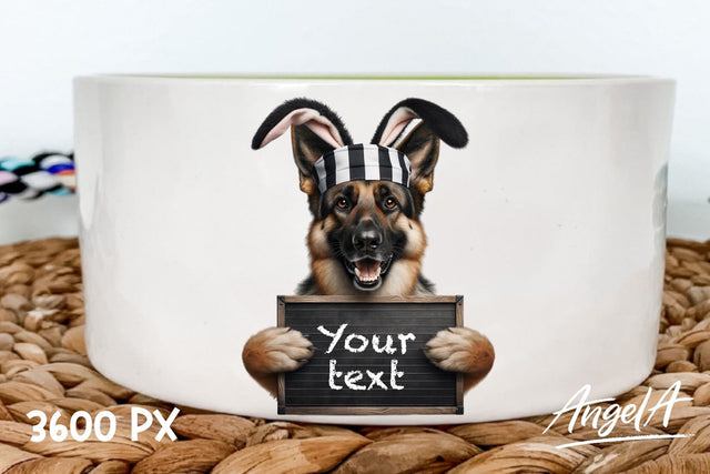 German shepherd / Easter dog clipart / bad bunny / funny dog Sublimation Angelina Semenova 