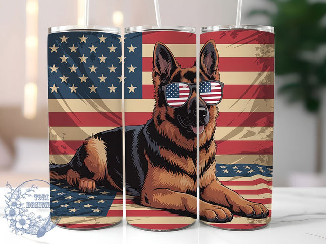 German Shepherd Mama 20oz Tumbler, German Shepherd Lover Gift, Pet Lover Wrap, 20oz Tumbler Wrap, Sublimation Design PNG, Cute German Shepherd Wrap, Dog Mom Sublimation Sublimation ToriDesigns 