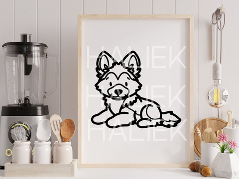 German Shepherd SVG Design Set SVG HalieKStudio 