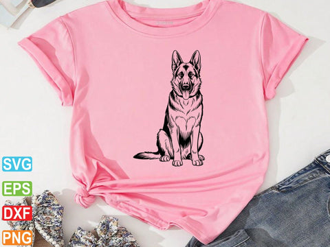 German Shepherd SVG, German Shepherd Clipart, Dog Lover Shirt SVG Creativeart88 