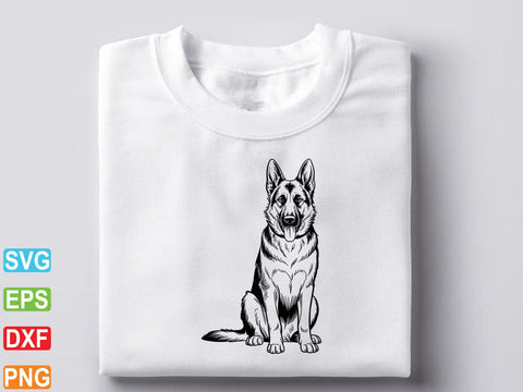 German Shepherd SVG, German Shepherd Clipart, Dog Lover Shirt SVG Creativeart88 