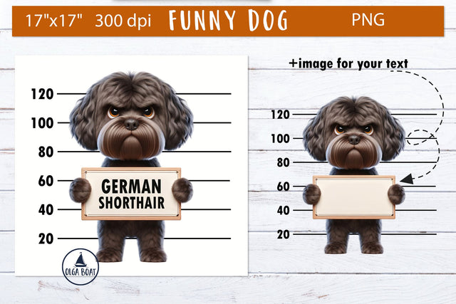 German shorthair clipart dog | Funny dog sublimation Sublimation Olga Boat Design 