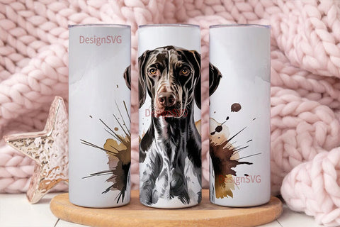 German Shorthaired Pointer 20oz Tumbler Sublimation DesignSVG 