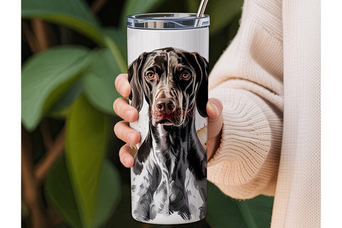 German Shorthaired Pointer 20oz Tumbler Sublimation DesignSVG 