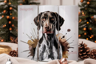 German Shorthaired Pointer 20oz Tumbler Sublimation DesignSVG 