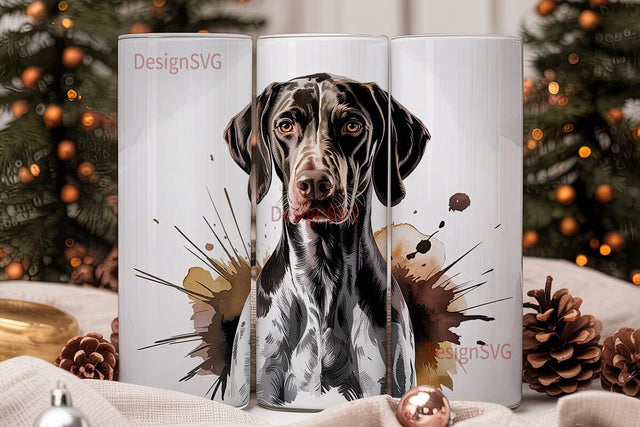 German Shorthaired Pointer 20oz Tumbler Sublimation DesignSVG 