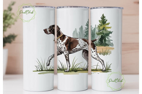 German Shorthaired Pointer 20oz Tumbler Sublimation PixelChick 