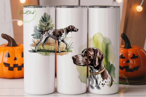 German Shorthaired Pointer 20oz Tumbler Sublimation PixelChick 