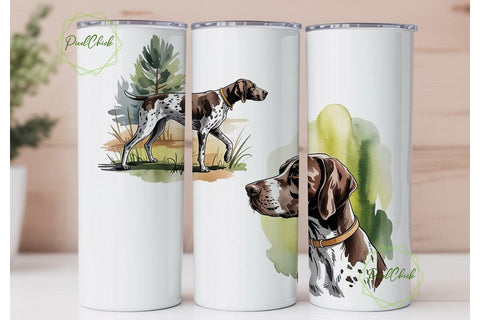 German Shorthaired Pointer 20oz Tumbler Sublimation PixelChick 