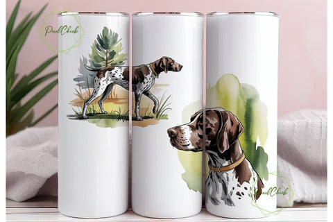 German Shorthaired Pointer 20oz Tumbler Sublimation PixelChick 
