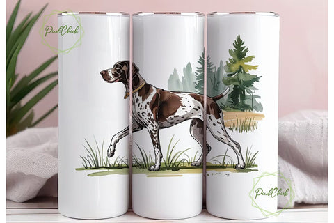 German Shorthaired Pointer 20oz Tumbler Sublimation PixelChick 