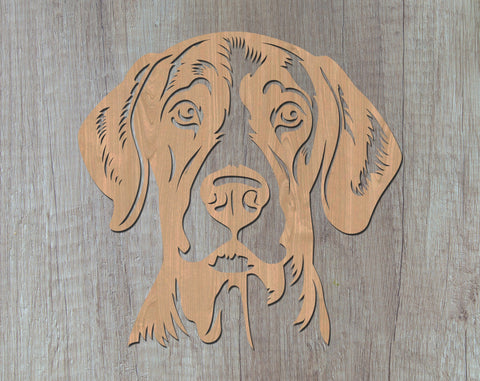 German Shorthaired Pointer Laser SVG Cut File, German Shorthaired Pointer Glowforge File, German Shorthaired Pointer DXF, German Shorthaired Pointer Wall Art SVG SVG HappyDesignStudio 