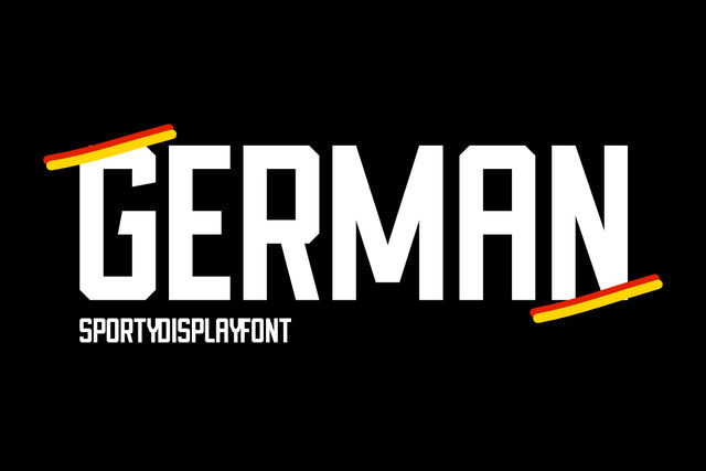 German - Sport Font Font Masyafi Studio 