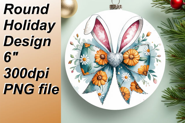 get inspired now., Unique circle templates for captivating keychains, Easter Bunny Sublimation HoodArtCraft 