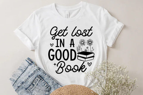 Get lost in a good book, Reading SVG SVG FiveStarCrafting 