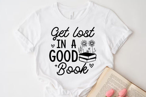 Get lost in a good book, Reading SVG SVG FiveStarCrafting 