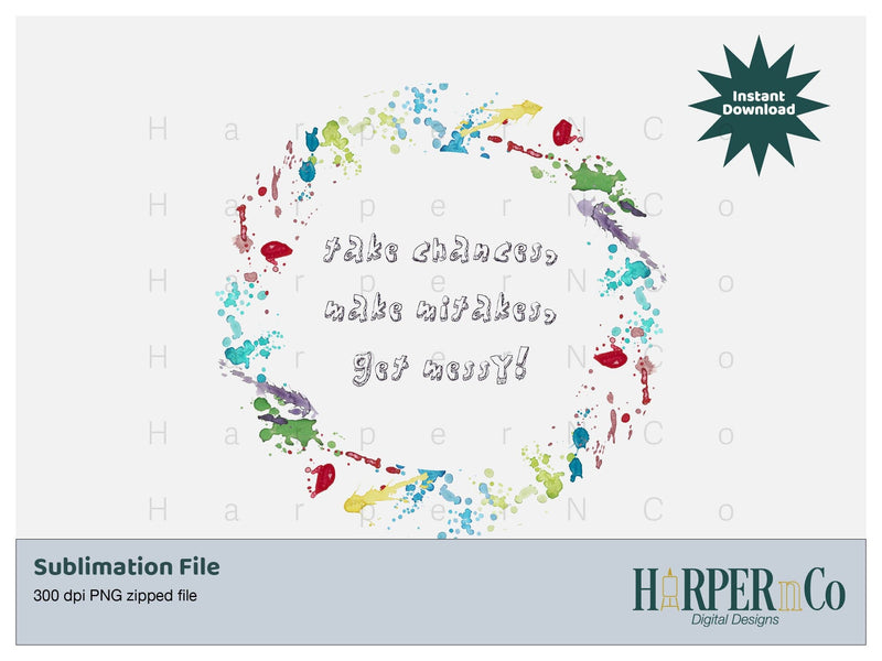 Get Messy SVG PNG Cut EPS File SVG HarperNCo 