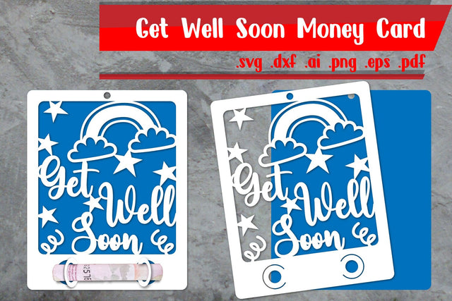 Get Well Soon Money Holder|Get Well Soon Money Card 3D Paper zafrans studio 