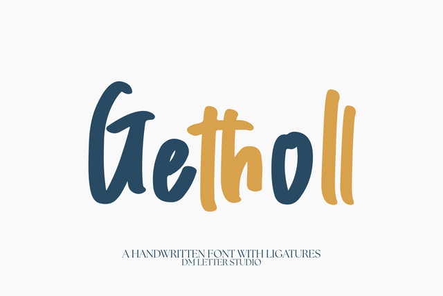 Getholl Font Dm Letter Studio 