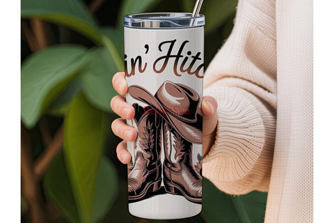 Gettin' Hitched 20oz Tumbler Wrap Sublimation DesignSVG 
