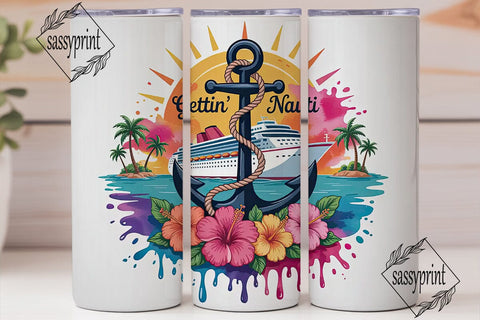 Gettin' Nauti Cruise 20oz Tumbler Sublimation sassyprint 