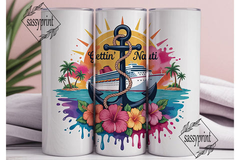 Gettin' Nauti Cruise 20oz Tumbler Sublimation sassyprint 