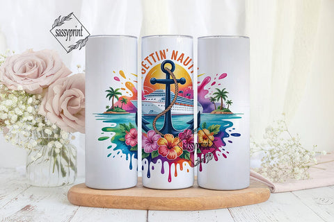 Gettin' Nauti Cruise 20oz Tumbler Sublimation sassyprint 