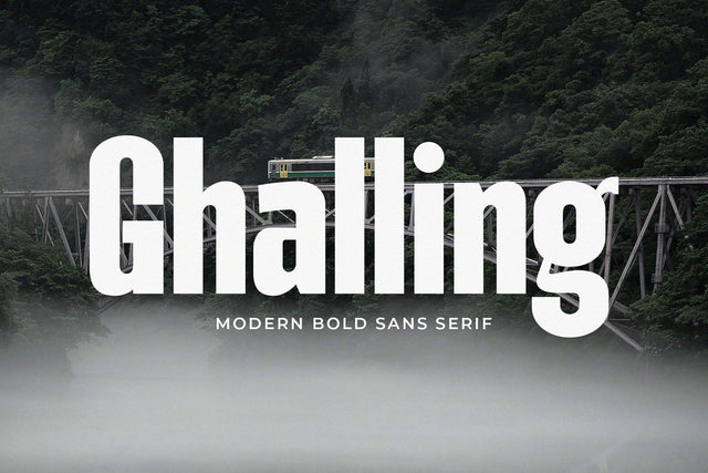 Ghalling - Modern Bold Sans Serif Font studioalmeera 