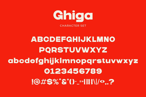 Ghiga - Modern Sans Serif Font studioalmeera 