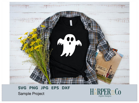 Ghost 1 SVG PNG Cut EPS File SVG HarperNCo 