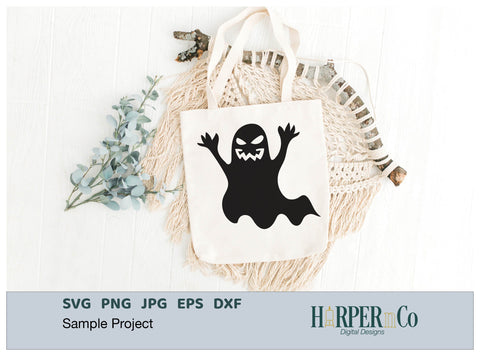Ghost 2 SVG PNG Cut EPS File SVG HarperNCo 