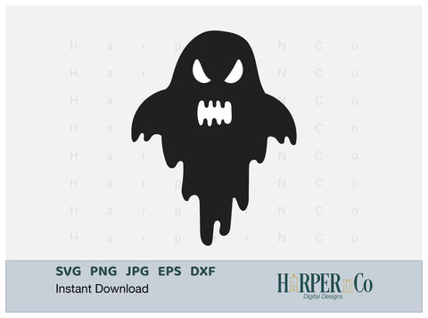 Ghost 3 SVG PNG Cut EPS File SVG HarperNCo 