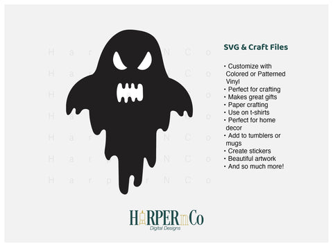 Ghost 3 SVG PNG Cut EPS File SVG HarperNCo 