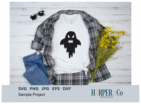 Ghost 3 SVG PNG Cut EPS File SVG HarperNCo 