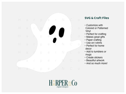 Ghost 4 SVG PNG Cut EPS File SVG HarperNCo 