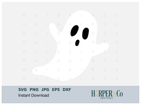 Ghost 4 SVG PNG Cut EPS File SVG HarperNCo 