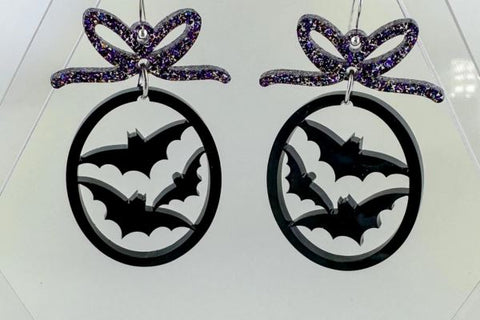 Ghost and Spider Earrings Bundle Laser SVG File SVG Crafting With Brenna 