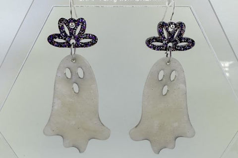 Ghost and Spider Earrings Bundle Laser SVG File SVG Crafting With Brenna 